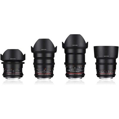 Sony E Kameraobjektiv-Set - 4 Objektive für Video & Foto Sony E Kameraobjektiv-Set - 4 Objektive für Video & Foto