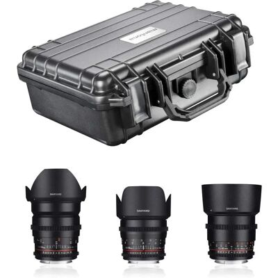 Samyang Canon EF Objectief Kit - 24mm, 50mm, 85mm - DSLR Video Set Samyang Canon EF Objectief Kit - 24mm, 50mm, 85mm - DSLR Video Set