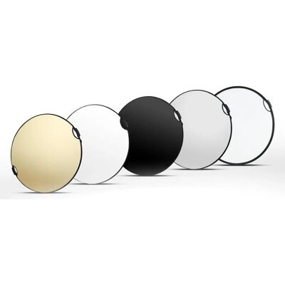 Walimex pro - 5in1 - 56cm - wavy gold-silver - Faltreflektor Walimex pro - 5in1 - 56cm - wavy gold-silver - Faltreflektor