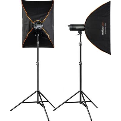 Walimex pro Campaigner 400 HS Set Double - Flash da studio Walimex pro Campaigner 400 HS Set Double - Flash da studio