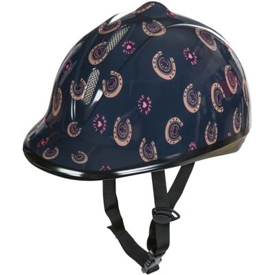 Casco de equitación para niños HKM Champ - Fantasía Azul - VG1 Casco de equitación para niños HKM Champ - Fantasía Azul - VG1