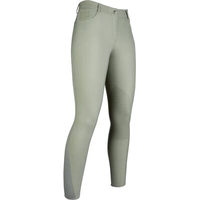 HKM - Sunshine Knee Patch Breeches - Grey-Green - UK10 - Riding Breeches HKM - Sunshine Knee Patch Breeches - Grey-Green - UK10 - Riding Breeches