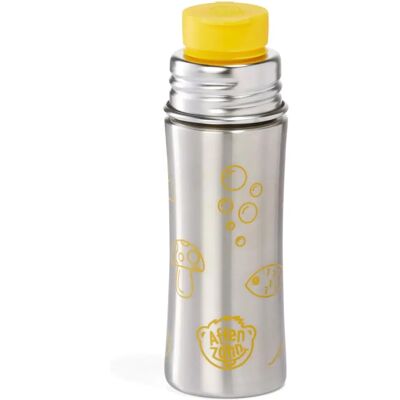 Affenzahn Edelstahl Trinkflasche Tiger - Für Damen, Gelb/Silber Affenzahn Edelstahl Trinkflasche Tiger - Für Damen, Gelb/Silber