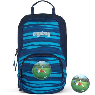 Ergobag Blaue Kindergarten Rucksack - Klein, Streifenmuster, Umweltfreundliche Schultasche Ergobag Blaue Kindergarten Rucksack - Klein, Streifenmuster, Umweltfreundliche Schultasche