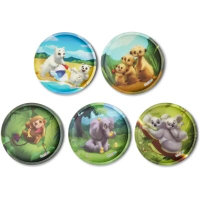 ergobag Kletties Set Grün - 5-teilig Zoo-Motive ergobag Kletties Set Grün - 5-teilig Zoo-Motive