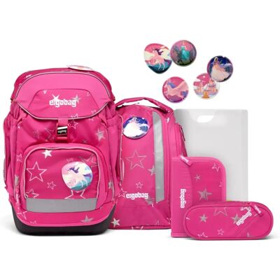 ergobag Pack Ensemble de Sacoches Scolaires - Rose - Sac à Dos - Publicité ergobag Pack Ensemble de Sacoches Scolaires - Rose - Sac à Dos - Publicité