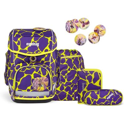 Set Zaino Scolastico Ergobag Cubo Lumi 2024 Giallo Set Zaino Scolastico Ergobag Cubo Lumi 2024 Giallo