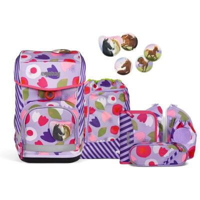 Ensemble sac à dos scolaire ergobag Cubo Light 6 pièces - Violet - Publicité Ensemble sac à dos scolaire ergobag Cubo Light 6 pièces - Violet - Publicité