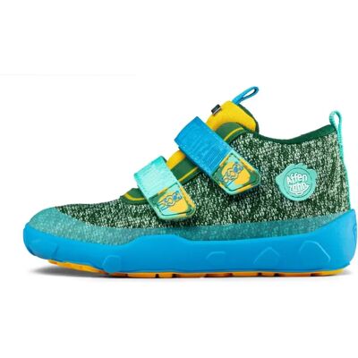 Chaussures pieds nus vegan pour enfants Affenzahn - Bleu, Modèle 00844-20070 - Publicité Chaussures pieds nus vegan pour enfants Affenzahn - Bleu, Modèle 00844-20070 - Publicité