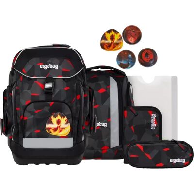 Set di Zaino Scolastico Maxi ergobag - Grande, Regolabile, Materiale Riciclato Set di Zaino Scolastico Maxi ergobag - Grande, Regolabile, Materiale Riciclato