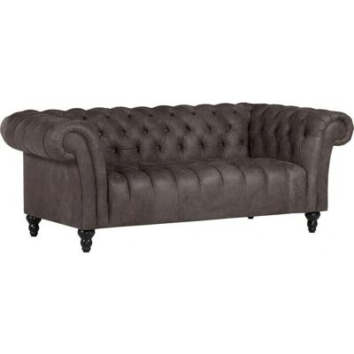 GUTMANN FACTORY Amazonas 3-Sitzer Grau Leder Sofa - Sofa GUTMANN FACTORY Amazonas 3-Sitzer Grau Leder Sofa - Sofa