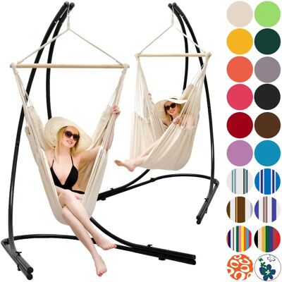 Amanka - Soporte Silla Colgante XXL 360° - Marrón - Columpio Jardín Amanka - Soporte Silla Colgante XXL 360° - Marrón - Columpio Jardín