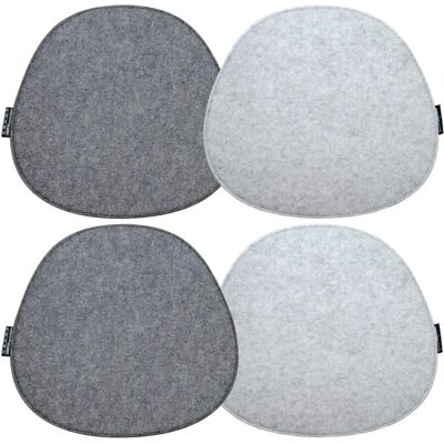 Dunedesign Modelo 4 Cojines de Fieltro Ovalados - Gris Dunedesign Modelo 4 Cojines de Fieltro Ovalados - Gris