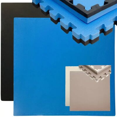 Eyepower EVA Puzzle Gym Mat - Schwarz Blau - Fitnessboden Eyepower EVA Puzzle Gym Mat - Schwarz Blau - Fitnessboden