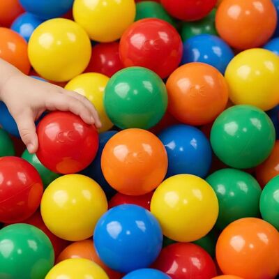 Omnideal Littletom 200 Boules en Plastique - Ensemble de 5 Couleurs Vives pour Enfants & Animaux - Publicité Omnideal Littletom 200 Boules en Plastique - Ensemble de 5 Couleurs Vives pour Enfants & Animaux - Publicité