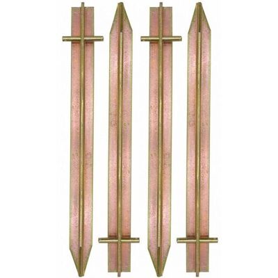 AMANKA - Picchetti XL 30 cm - verzinkter Stahl - T-Form mit 2 Löchern - stakes AMANKA - Picchetti XL 30 cm - verzinkter Stahl - T-Form mit 2 Löchern - stakes