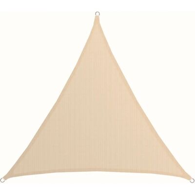 Amanka Sombra Triangular Beige - Protección UV 80% - 5x5x5m Amanka Sombra Triangular Beige - Protección UV 80% - 5x5x5m