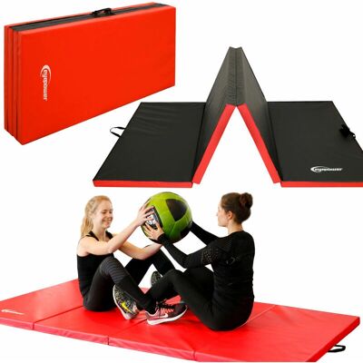 Eyepower Colchoneta para volteretas 240x120x5cm Rojo-Negro Gym mat Eyepower Colchoneta para volteretas 240x120x5cm Rojo-Negro Gym mat