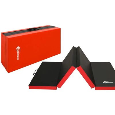 Eyepower - Tapis de Gymnastique - 200x100x5cm - Rouge-Noir - Publicité Eyepower - Tapis de Gymnastique - 200x100x5cm - Rouge-Noir - Publicité