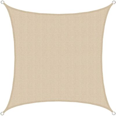 Amanka - Vela de sombra cuadrada Thar 3x3m beige - Protección solar Amanka - Vela de sombra cuadrada Thar 3x3m beige - Protección solar