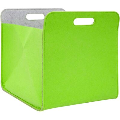 Dunedesign - Scatola di Feltro 33x33x38 cm Verde Dunedesign - Scatola di Feltro 33x33x38 cm Verde