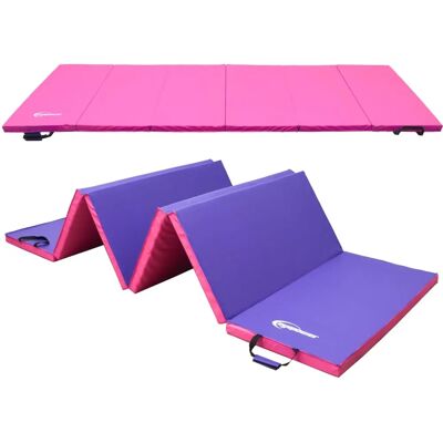 Tapis de Gymnastique Pliable Eyepower 300x100x5cm - Rose - Publicité Tapis de Gymnastique Pliable Eyepower 300x100x5cm - Rose - Publicité