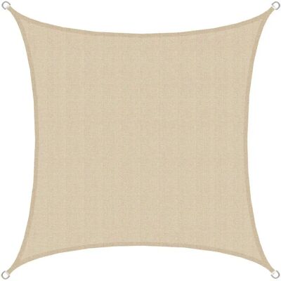 Amanka 2x2m Beige UV Sonnensegel Balkon Garten Amanka 2x2m Beige UV Sonnensegel Balkon Garten