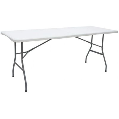 Amanka - GardenTable - 180x70 cm - Blanc - Table de jardin - Publicité Amanka - GardenTable - 180x70 cm - Blanc - Table de jardin - Publicité