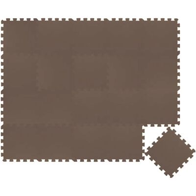LittleTom - Alfombra de Puzzle de 18 Piezas - Piso de Goma EVA para Bebés - Braun LittleTom - Alfombra de Puzzle de 18 Piezas - Piso de Goma EVA para Bebés - Braun