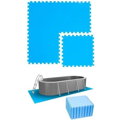 Eyepower - Tapis de Piscine - 28 Tappetini eva 50x50 - Extérieur - Publicité Eyepower - Tapis de Piscine - 28 Tappetini eva 50x50 - Extérieur - Publicité