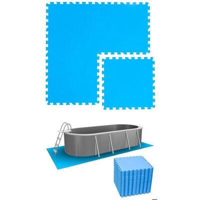 Eyepower - Tappetino Piscina 10,3 m² - 44 Piastrelle EVA 50x50 - Blu - Accessori Piscina Eyepower - Tappetino Piscina 10,3 m² - 44 Piastrelle EVA 50x50 - Blu - Accessori Piscina