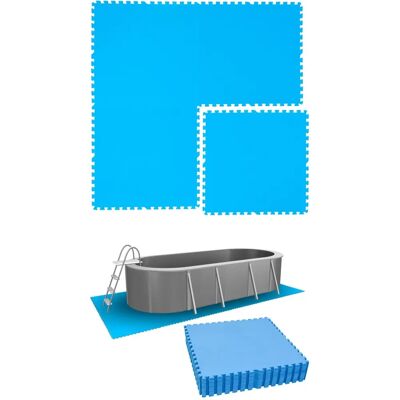 Eyepower - 81x81 eva alfombrillas - Alfombra de Piscina - blau Eyepower - 81x81 eva alfombrillas - Alfombra de Piscina - blau