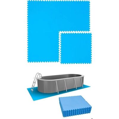 Eyepower 12,6 m² Alfombra de Piscina - 20 Esteras eva 81x81 - Azul Eyepower 12,6 m² Alfombra de Piscina - 20 Esteras eva 81x81 - Azul