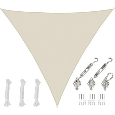 Amanka 7x7x7 Vela Ombreggiante - UV 50+ Impermeabile - Beige Amanka 7x7x7 Vela Ombreggiante - UV 50+ Impermeabile - Beige
