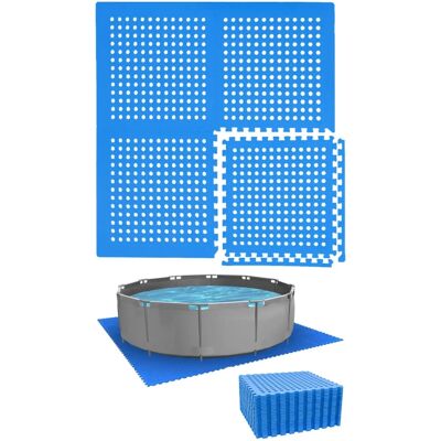 Eyepower - Alfombra para Piscina - 244cm, 28 Baldosas, Antideslizante, Resistente a UV - Accesorio de Piscina Eyepower - Alfombra para Piscina - 244cm, 28 Baldosas, Antideslizante, Resistente a UV - Accesorio de Piscina
