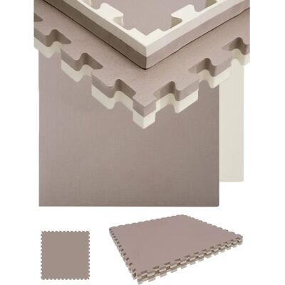 Eyepower Alfombra de Suelo Gimnasio 1,6 m² - Juego de 2 - Beige Eyepower Alfombra de Suelo Gimnasio 1,6 m² - Juego de 2 - Beige