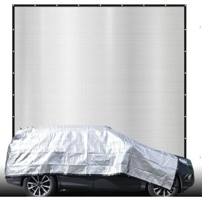 Amanka 4x4m Abri UV - Couverture d'ombre - Publicité Amanka 4x4m Abri UV - Couverture d'ombre - Publicité
