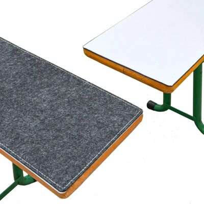 Dunedesign - 2 Cojines para Bancos de Cerveza - 220 cm Fieltro Reversible - anthracit Dunedesign - 2 Cojines para Bancos de Cerveza - 220 cm Fieltro Reversible - anthracit
