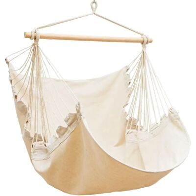 Amanka Silla Colgante Jardín XL - Beige - 155x125 - Asiento de Jardín Amanka Silla Colgante Jardín XL - Beige - 155x125 - Asiento de Jardín