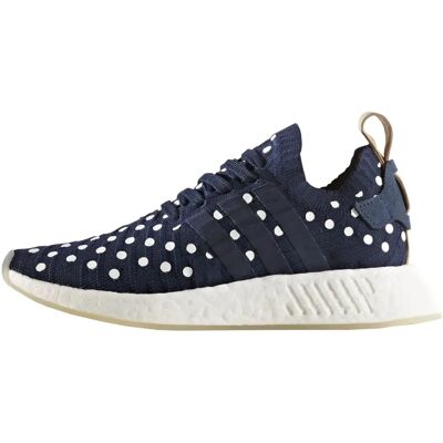 Adidas NMD_R2 Primeknit Blauwe Sneakers - Sport Schoen Adidas NMD_R2 Primeknit Blauwe Sneakers - Sport Schoen