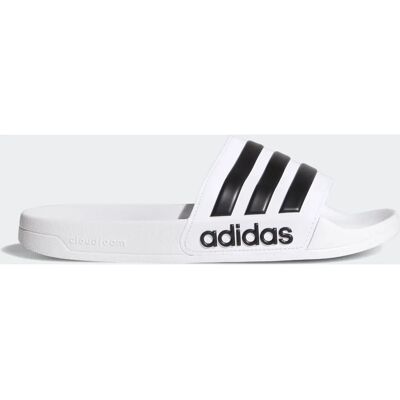 Adidas Cloudfoam Adilette Slide - Ftw White/Core Black/Ftw White Adidas Cloudfoam Adilette Slide - Ftw White/Core Black/Ftw White