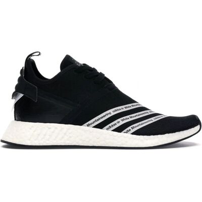 Adidas NMD R2 Zwarte Trainers - Primeknit, Boost, White Mountaineering Adidas NMD R2 Zwarte Trainers - Primeknit, Boost, White Mountaineering