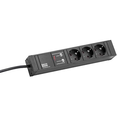 Bachmann - Modelo 12x Schutzkontakt 2m Regleta - Power Strip Bachmann - Modelo 12x Schutzkontakt 2m Regleta - Power Strip