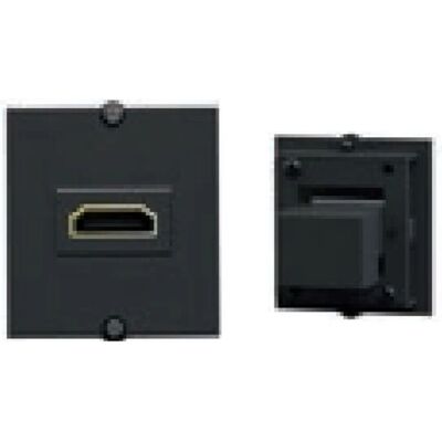 Bachmann 917.146 Enchufe HDMI - Negro - Placa frontal modular Bachmann 917.146 Enchufe HDMI - Negro - Placa frontal modular