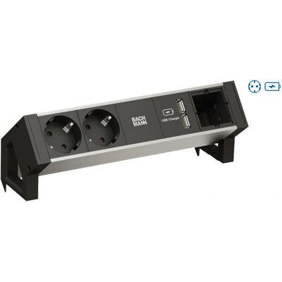 Bachmann Desk 2 - Regleta de corriente con USB Bachmann Desk 2 - Regleta de corriente con USB