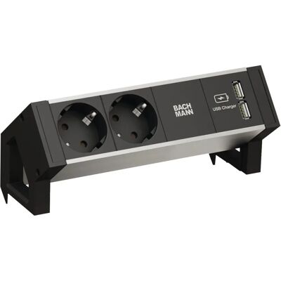 Przedłużacz Bachmann - Model 937.111 - 2 USB - 20cm - Czarny Przedłużacz Bachmann - Model 937.111 - 2 USB - 20cm - Czarny