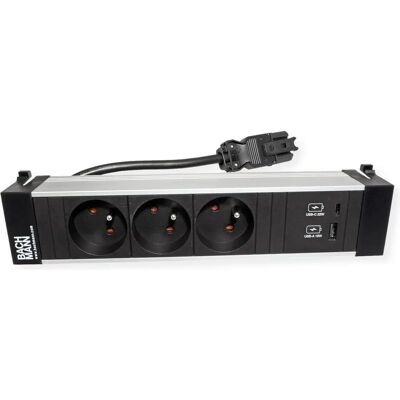 Bachmann - POWER FRAME M - 3xUTE - USB 22W - Multiprise - Publicité Bachmann - POWER FRAME M - 3xUTE - USB 22W - Multiprise - Publicité