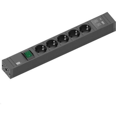 Bachmann BACH 420.0211 - Ligne Connect 5x Contact Protect USB 22W - Publicité Bachmann BACH 420.0211 - Ligne Connect 5x Contact Protect USB 22W - Publicité