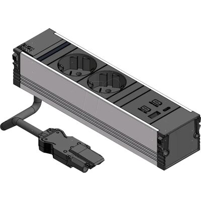 Bachmann Modell 912.233 Steckdosenleiste - 3 Anschlüsse, USB-C, USB-A, 0,20 m Bachmann Modell 912.233 Steckdosenleiste - 3 Anschlüsse, USB-C, USB-A, 0,20 m