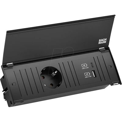 Bachmann BACH 927.711 - Steckdosenleiste mit USB - Schwarz Bachmann BACH 927.711 - Steckdosenleiste mit USB - Schwarz